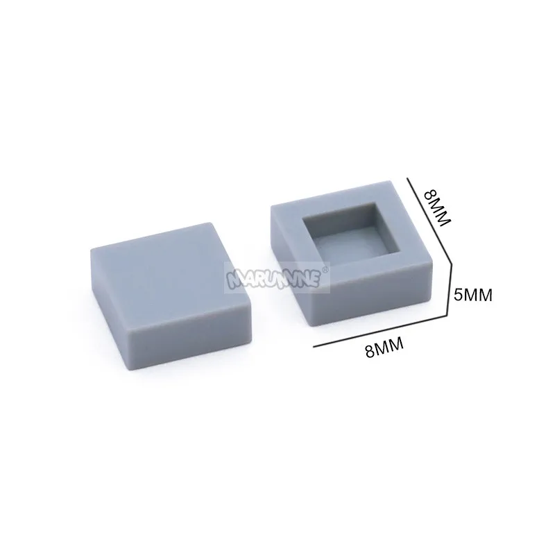 Marumine 300-Piece 1x1 Tile Base Parts for DIY Construction and Architecture