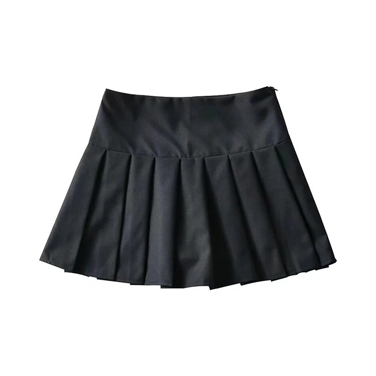 Women Pleated Skirt Style Shorts 2022 Summer High Waist Gray Mini Shorts Sexy Solid Color Shorts short shorts