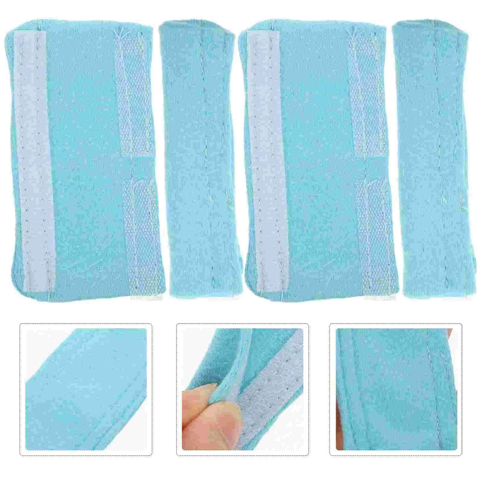 

4 Pcs Hose Ear Pads Protection Major Cannula Mats Skin-friendly Polar Fleece