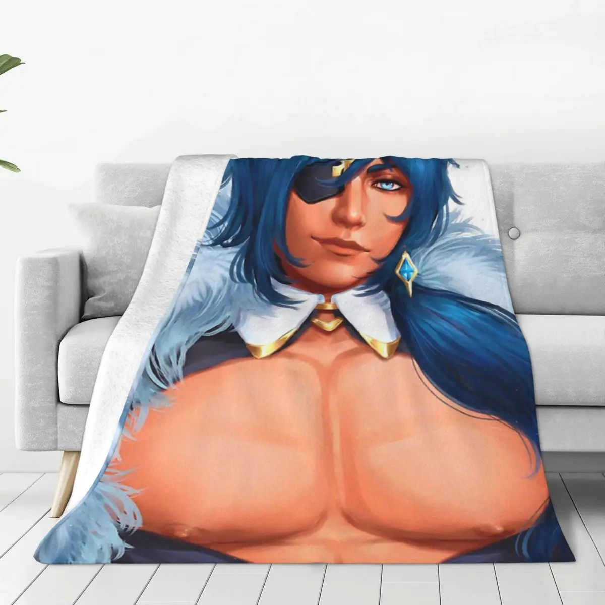 

Sexy Kaeya Genshin Impact Blankets Anime Plush Throw Blanket Summer Air Conditioning Personalised Soft Warm Bedspreads