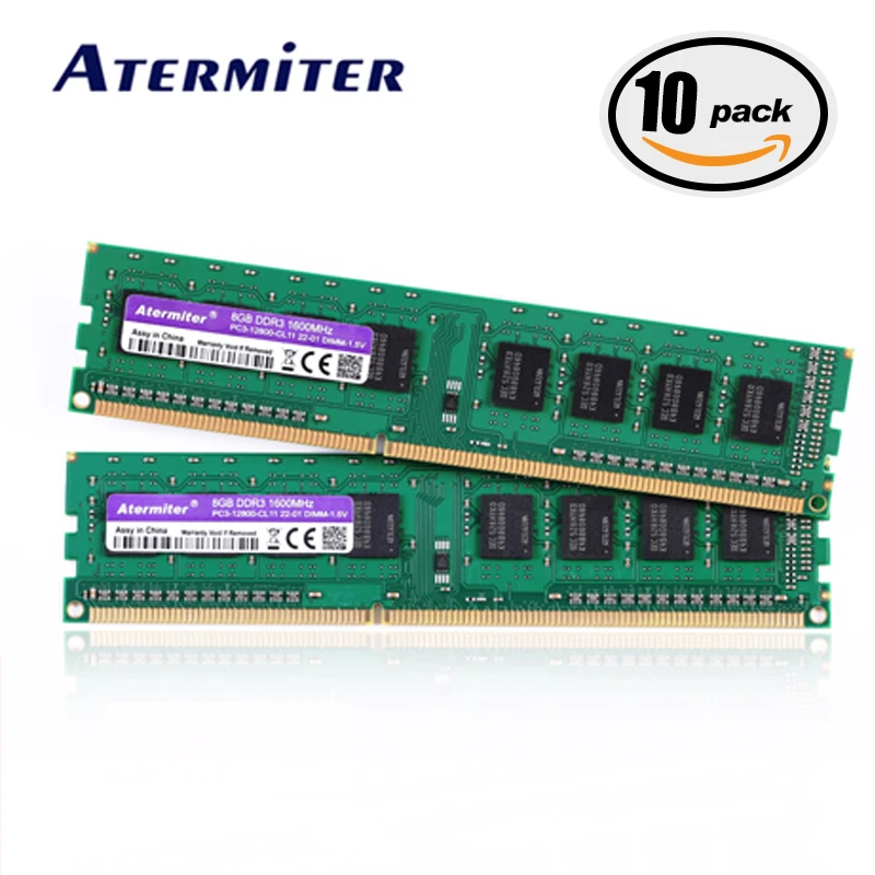 Aplicado microondas Secretario 8GB DDR3 PC3 10 piezas 1600Mhz 1333MHz 1866Mhz PC de escritorio DIMM memoria  RAM 240 pines Compatible 12800U 10600 para intel AMD|Memorias RAM| -  AliExpress