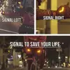 1 Pair Gravity Sensing Cyling Gloves Turn Signal Half Finger Gloves Automatic Warning Light Smart Steering Half Finger Gloves 5