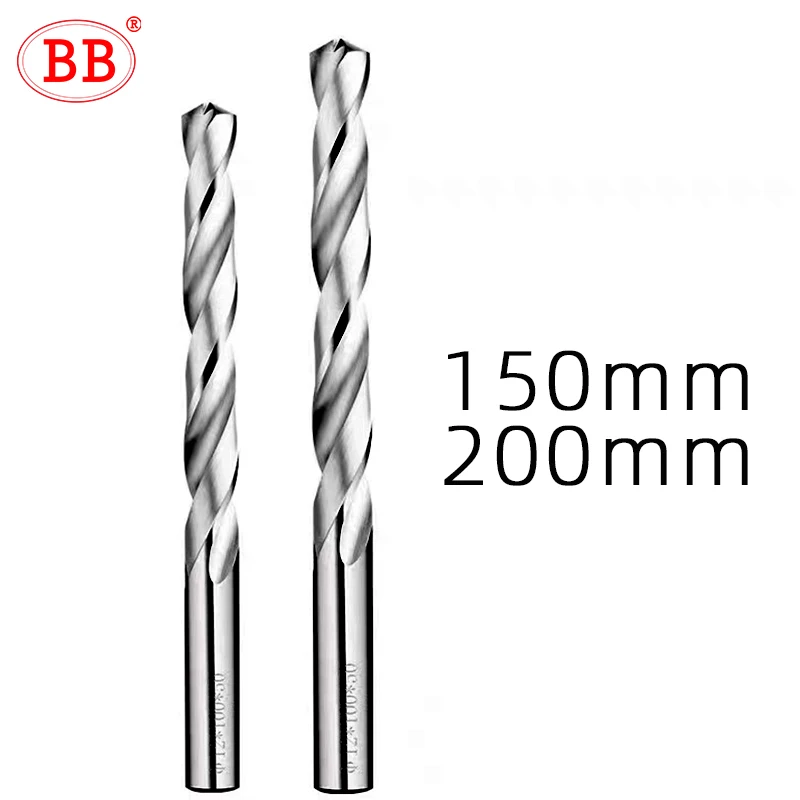Bb 150mm 200mm lange Hartmetall bohrmaschine Wolfram stahl cnc Maschinen loch herstellungs werkzeug für Aluminium Kupfer Kunststoff nicht meta bf2045