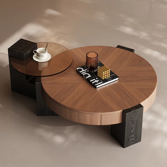Tables basses Vintage du milieu du siècle Wabi Sabi Designer Wabi Sabi Table basse tendance Premium élégant Mesinha meubles de salon 1