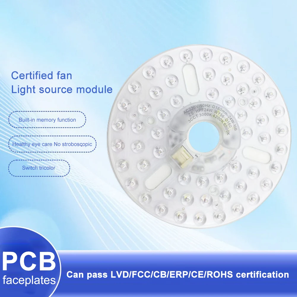 Dimmable Ceiling Fan Light Retrofit Kit with Adjustable Color Temperature