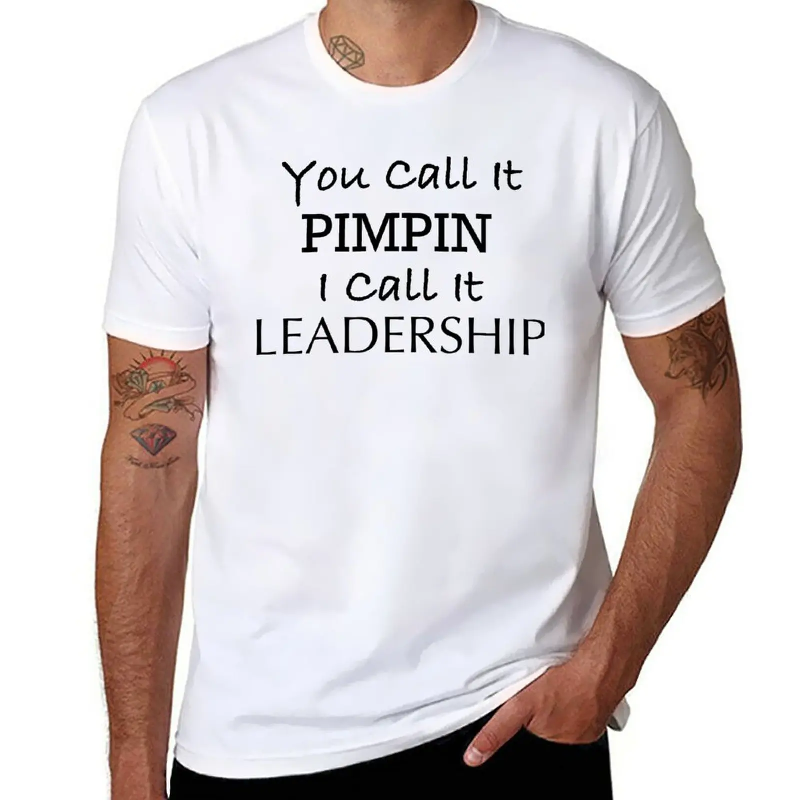 

New Pimpin = LEADERSHIP T-Shirt Tee shirt sweat shirts tees workout shirts for men
