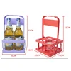 Portable Foldable Plastic Beer Rack Durable Cup Organizer Wine Rack Beer Bottle Holder Beverage Basket Reusable Cocktail Rack 6