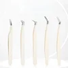 Fiber Tip Eyelash Extension Tweezer Volume Isolation Precise Lash Tweezers Nano Technology Eyebrow From Makeup Eyelash Tweezers 3