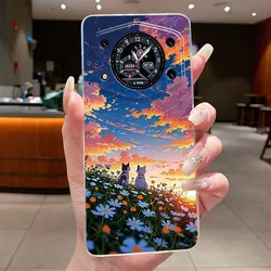 Stylish Transparent Silicone Shockproof Butterfly Design Soft Phone Case for Cubot A30 (TPU - TPU201)