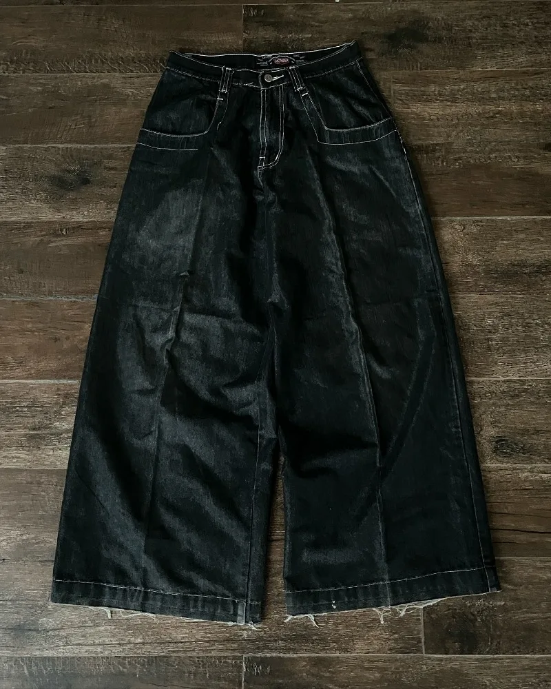 American fashion cartoon pattern oversized jeans men's Y2K street hip-hop Harajuku loose high waisted wide leg pants women's men jeans,mens jeans,jeans trousers,denim trousers,business jeans