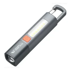 Xiaomi Portable USB Rechargeable LED Flashlight with Variable Focus and Side Floodlight (White)