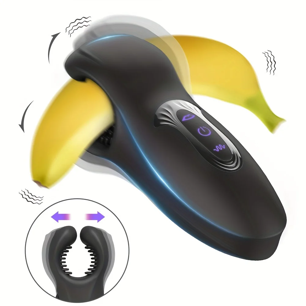 Male Vibrator Sex Toy——Dual-Head Suction and Vibration Dual Effect10Portable penis trainer,Valentine's Day Gift