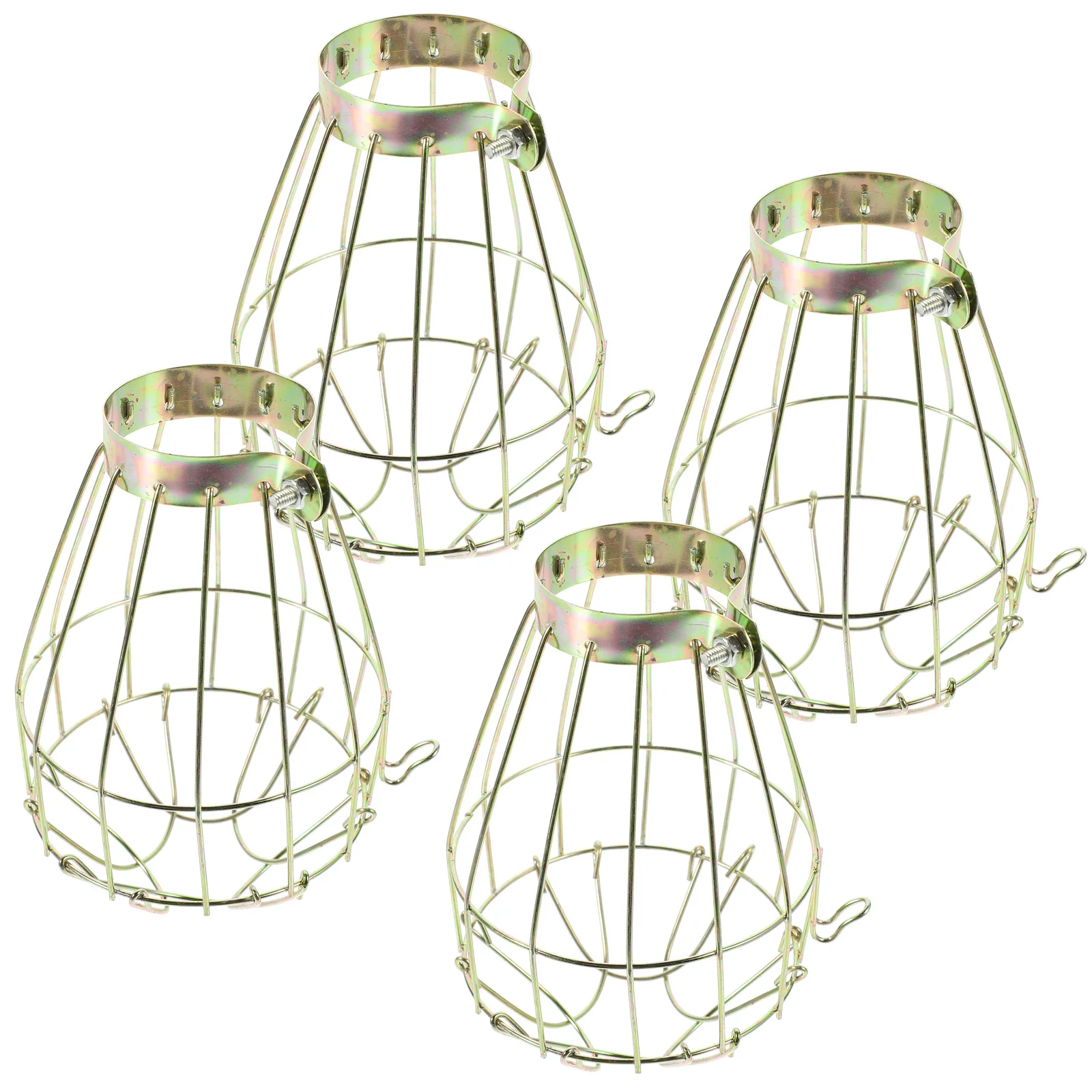 

6pcs Metal Cage Lamp Shade Industrial Bulb Shade Farmhouse Bulb Cage Guard Hanging Pendant Light for Home Office Bedroom