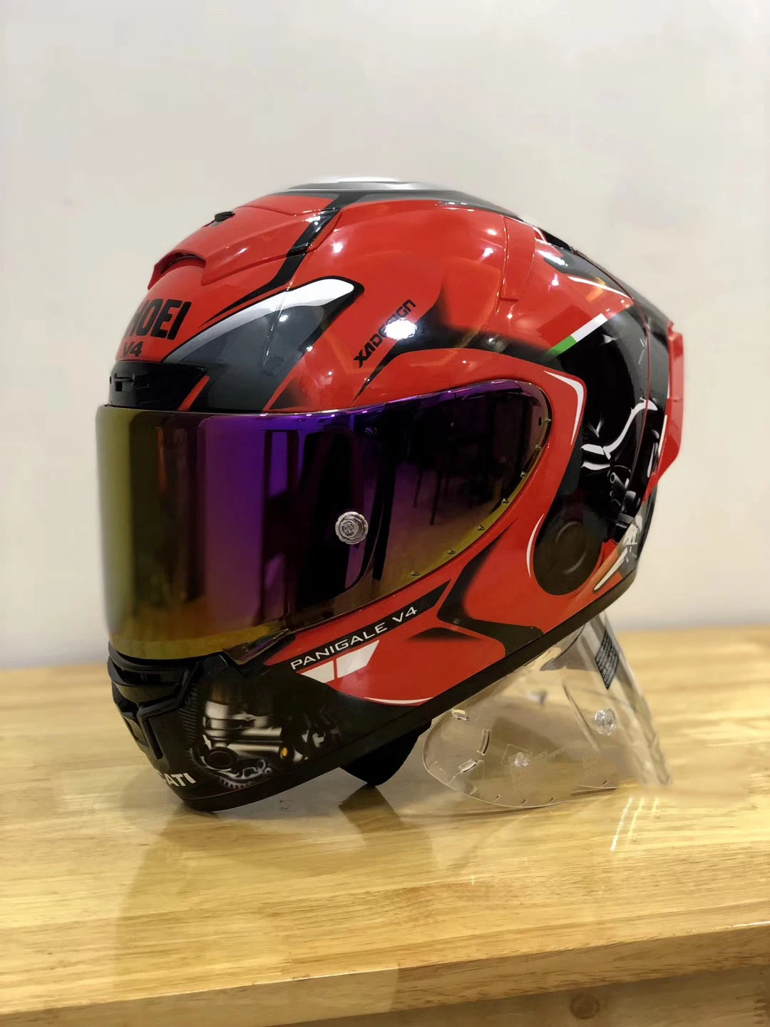 Full Face Motorcycle helmet X14 red du Riding Motocross Racing