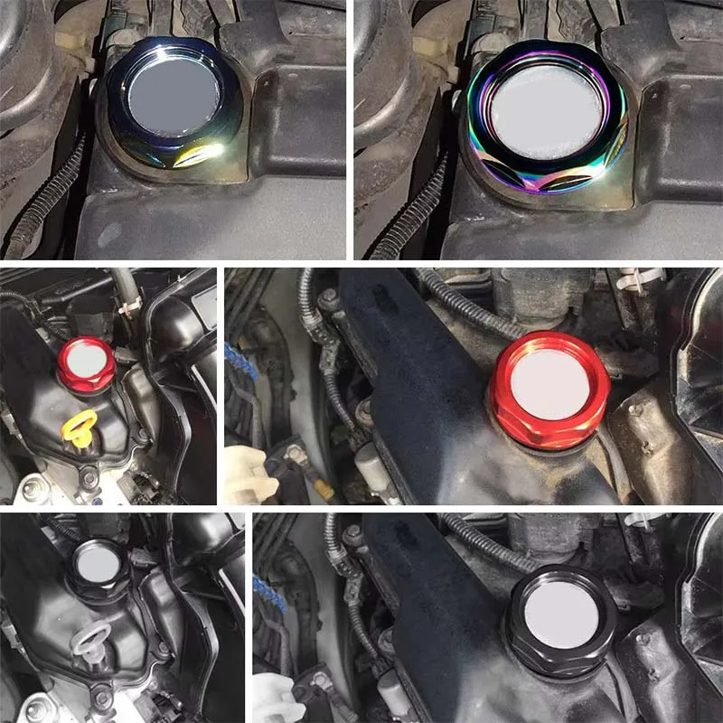 JDM Style Power Performance Oil Cap Oil Fuel Filter Racing Engine Tank Cap Cover For HONDA D/B/F/K/H/L Series