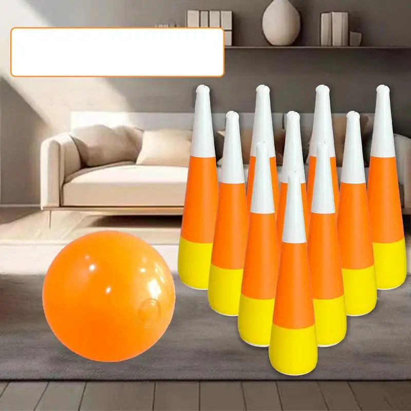 Inflatable Bowling Game Outdoor Education Motor Skills Toys Inflatable Bowling Set Indoor Outdoor Games For Kids Lawn