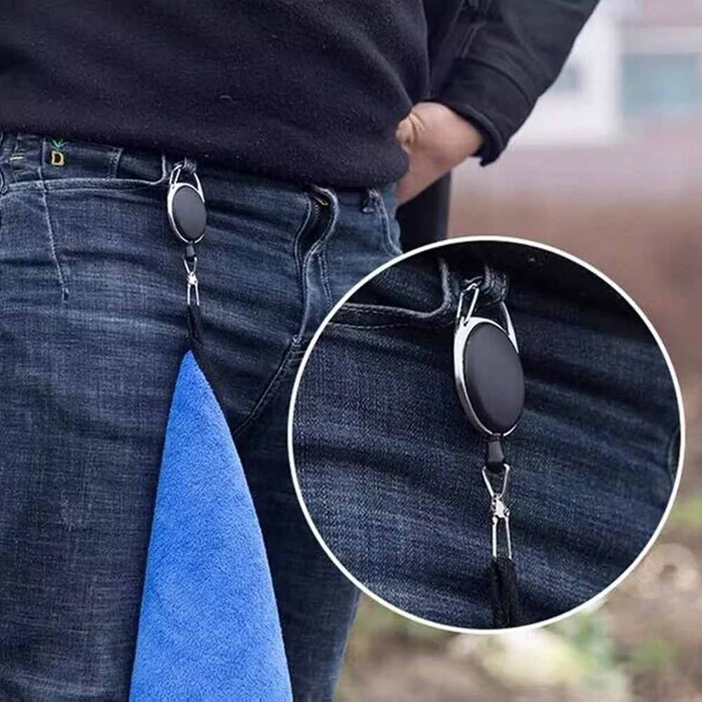 Anti Lost Keychain Telescopic Buckle Anti-theft and Anti-loss Key Chain Elastic Clasp Key Ring Quick Hanging Telescopic Fob For Car