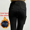 MXLLINA Warm Sport Horse Breeches Women Riding Equestrian Leggings Full Seat Silicone Plush Riding Pants Non-Slip Training Tight 1
