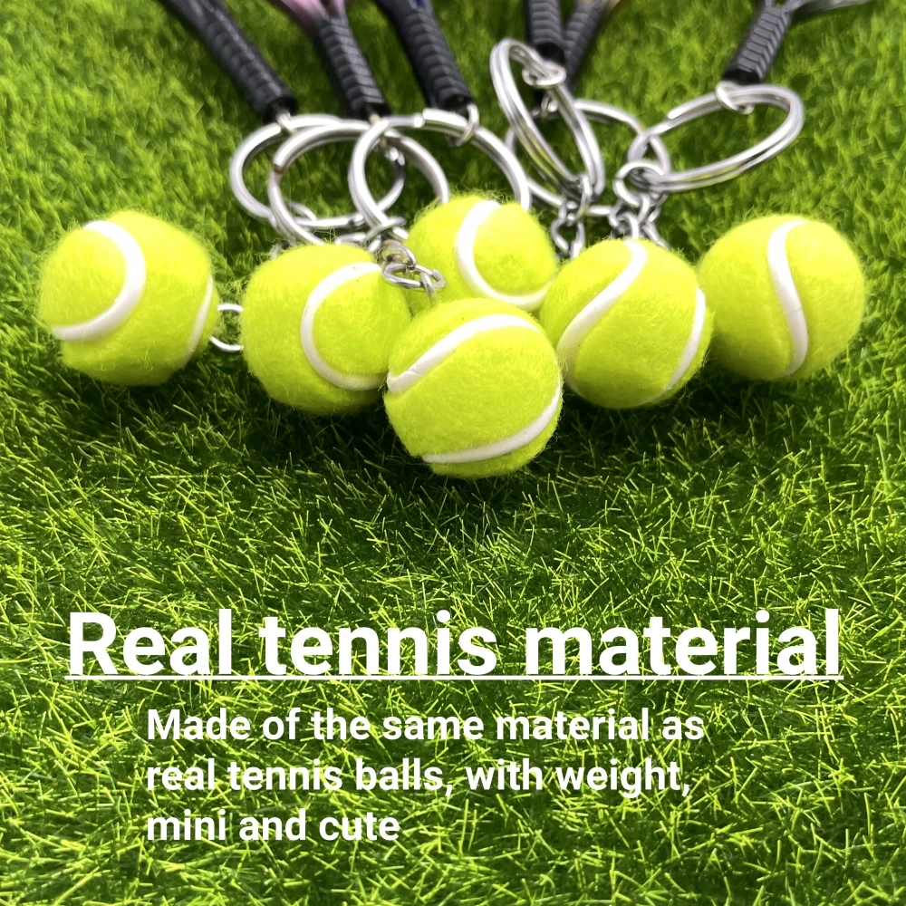 Tennis Accessories Tennis Racket Keychain Cute Sport Mini Keychain car 6 color Pendant Keyring Sports Key Chain Gifts