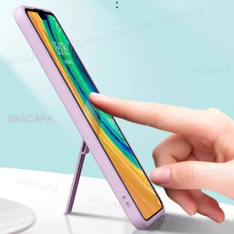 Liquid Silicone Shockproof Case with Lanyard and Stand Holder
