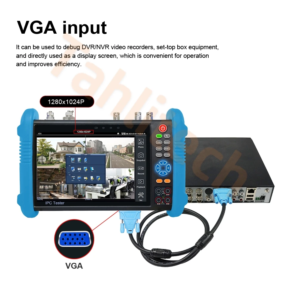 Tester CCTV Focket 5 Pollici - Per Telecamere IP E Analogiche Fino A 8MP | Test Cavi, PTZ, HDMI E VGA - Foto 10