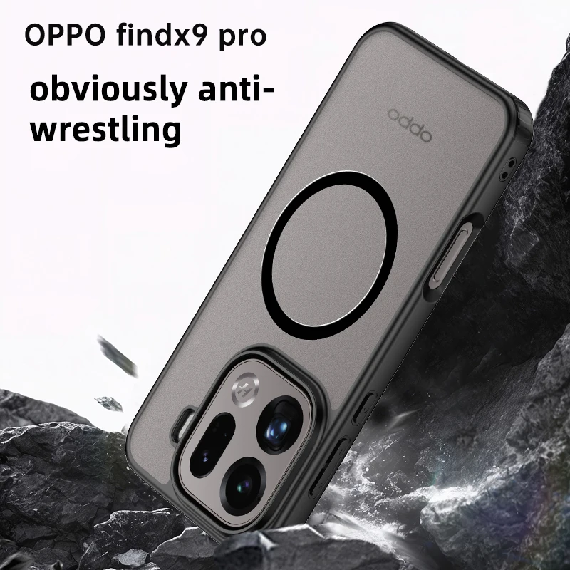 Enhanced Acrylic Matte Transparent Magnetic Back Cover with Magsafe