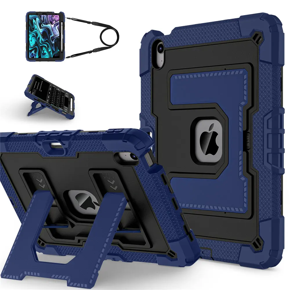 Heavy Duty Rugged Armor Stand Case with Strap and Pen Slot