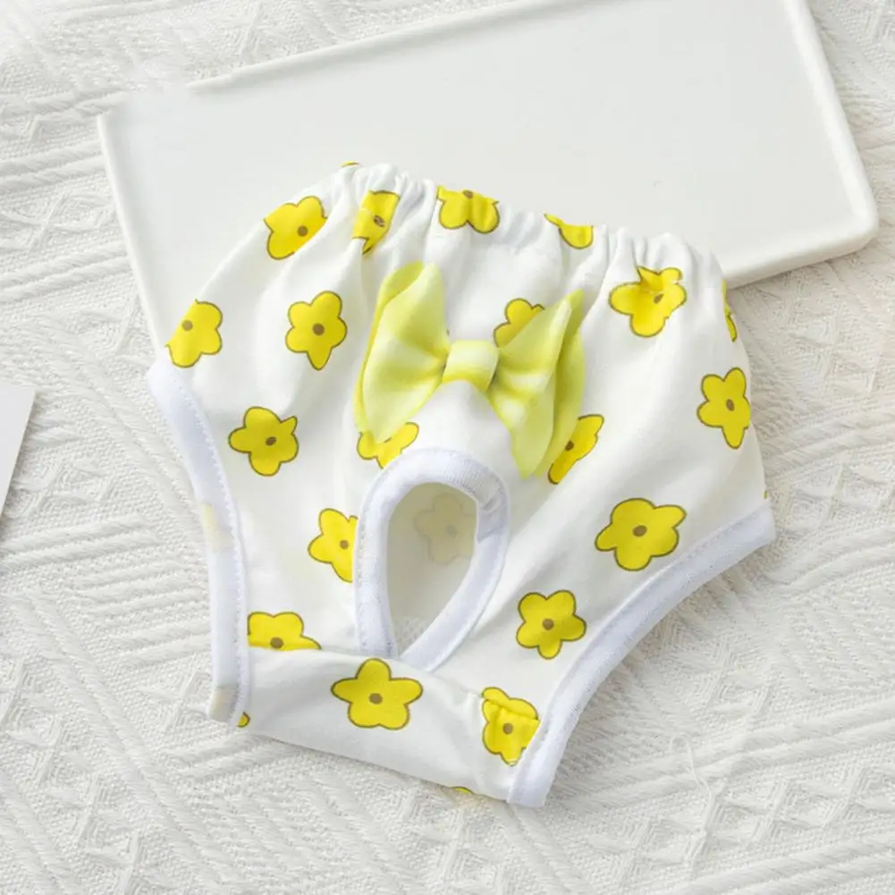 Dog Diapers for Heat Comfortable Absorbent Pet Menstrual Pants Physiological Diapers for Dogs Cartoon Patterned Puppy dog nappies dog diapers pet diapers
