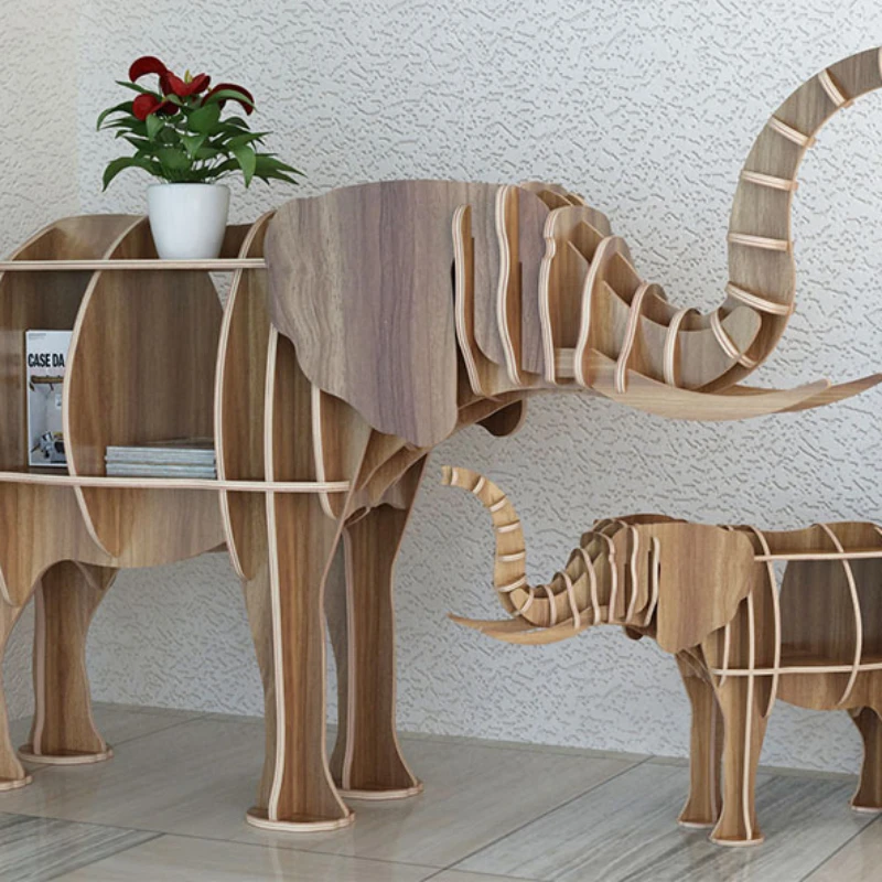 

Creative: Decorative floor shelves, elk, children's simple bookshelves, elephant animal shapes, window soft shelves