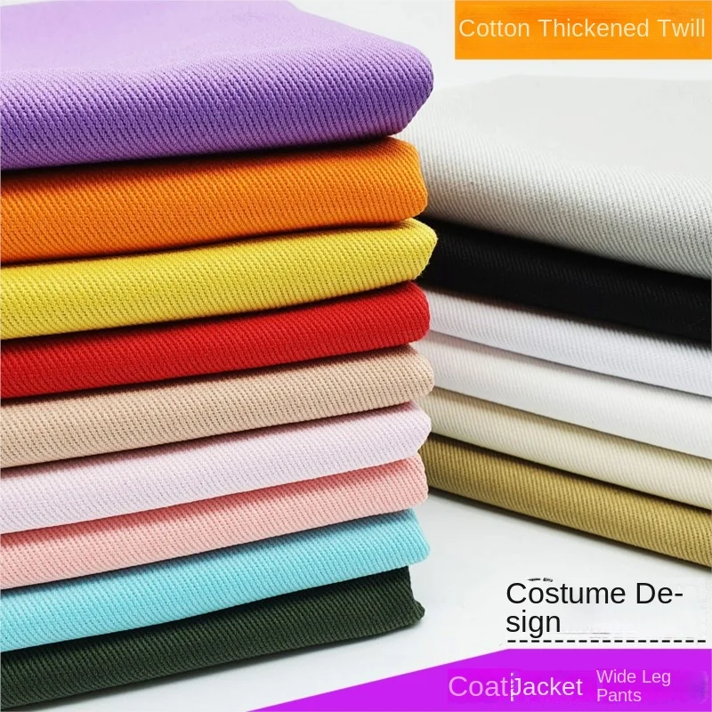 Cotton Fabric Twill Thickened Fall Winter Coat Pants Luggage Clothing Design