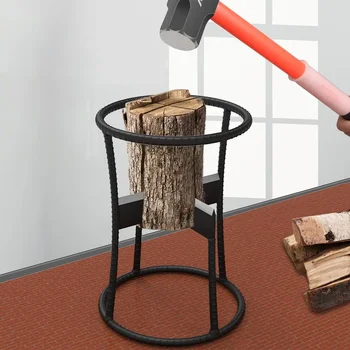Cale de fendage portable pour l'extérieur, machine à bois en acier, économie de main-d 'œuvre, fendeuses de bois de chauffage, fendage de bois domestique, outils à main de jardin 2