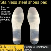 Stainless Steel Plate Insoles Labor Protection Anti-stick Anti-nail Anti-piercing Wear-resistant Construction Site Safety Insole 1