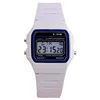 Luxury TOP Brand Ladies Watch Harajuku Silicone WR F91W LED Electronic Waterproof Multifunction Square Digital Watches For Women 3