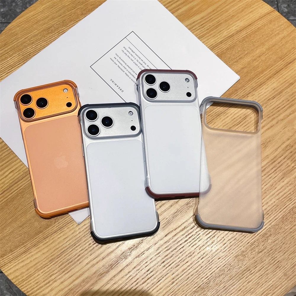 Ultra Thin Frameless Matte Translucent Phone Case - Slim Borderless Simple Hard Cover Shell