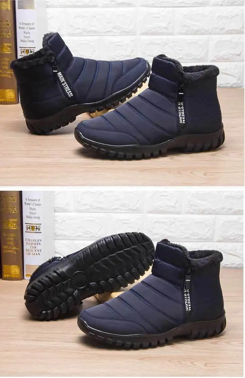 Men's Waterproof Winter Snow Boots with Double Zipper and Plush Lining 8 S916ad22ba0c84aa3b4a5e5db85b9ae85A Men's Waterproof Winter Snow Boots with Double Zipper and Plush Lining