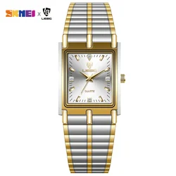 Luxury Gold Steel Bracelet Quartz Watch - Elegant Timepiece (Men platinum)