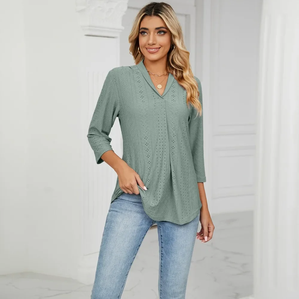 

Women's Clothing Shirts & Blouses Korean Popular Clothes Black Woman Trend 2024 Elegant Top for Women Ladies Blouse Shirt