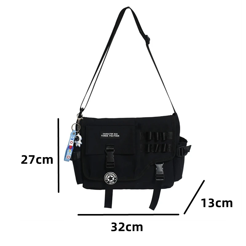 Stylish Nylon Crossbody Satchel – Versatile and Spacious Shoulder Messenger Bag