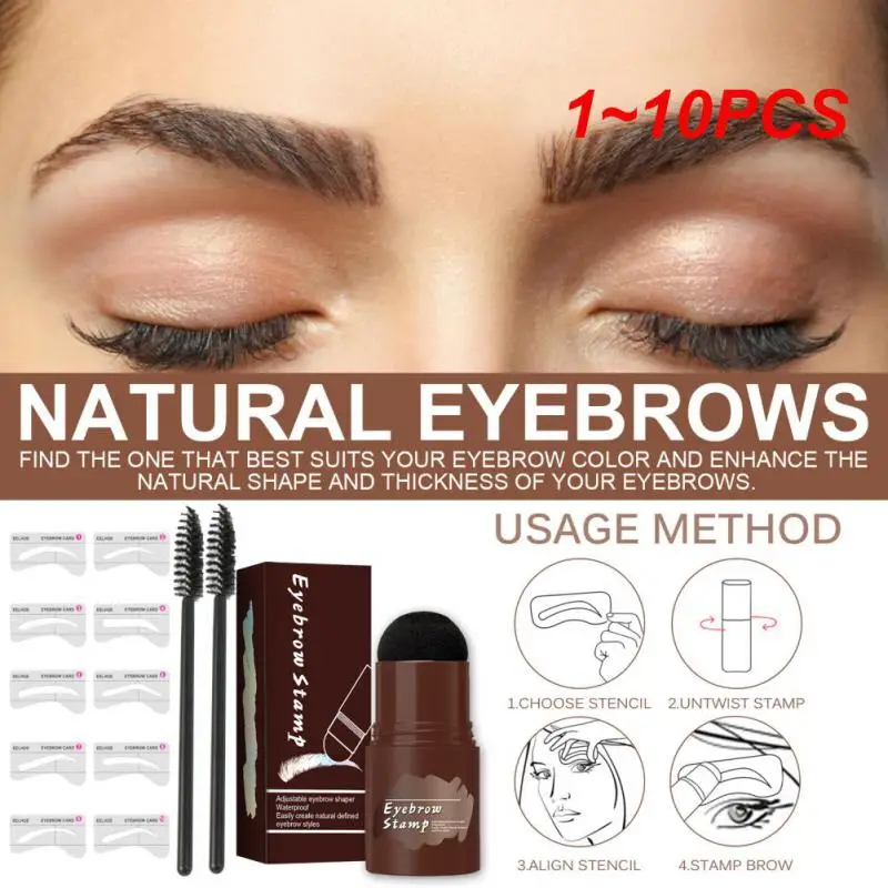 

1~10PCS Lazy Makeup Tool Smudge-proof Easy To Use Natural-looking Save Time Long-lasting Natural Eyebrow Enhancement