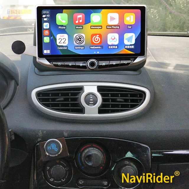 Autoradio Carplay Bluetooth pour Renault Clio Ⅲ 2005-2014 Écran