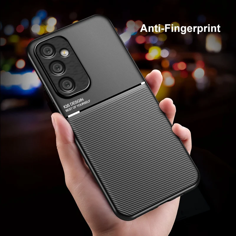 Magnetic PU Leather Case For Samsung Galaxy M55 5G Back Cover Matte Silicone Full Protection Phone Case For Samsung C55 F55 2