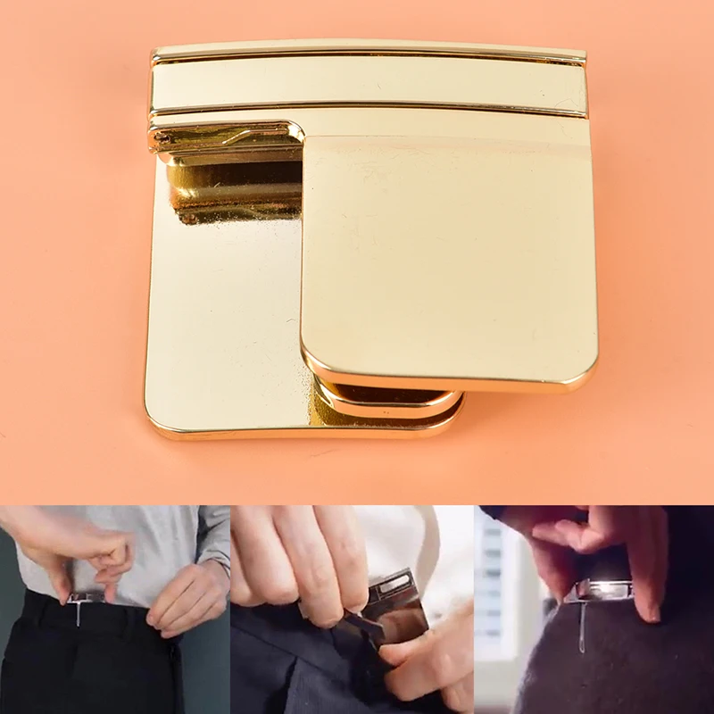 

Folding Belt Buckle Multifunctional Mini Lazy Belt Folding Elasticated Belt Clip