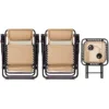 Zero Gravity Chair with Side Table, Set of 2, Beige 6
