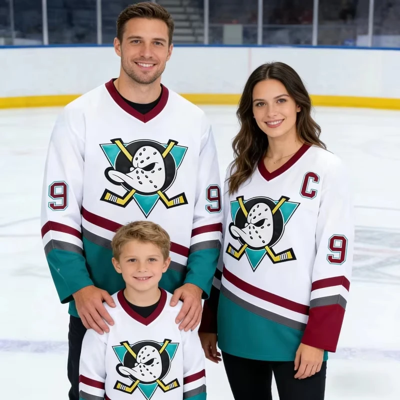 2026 Kinder-Bestseller Hockey Langarm 3D-gedrucktes Atmungsaktives Feuchtigkeitsableitendes Langarm-T-Shirt im Stil von Baby-Eltern-Kleidung