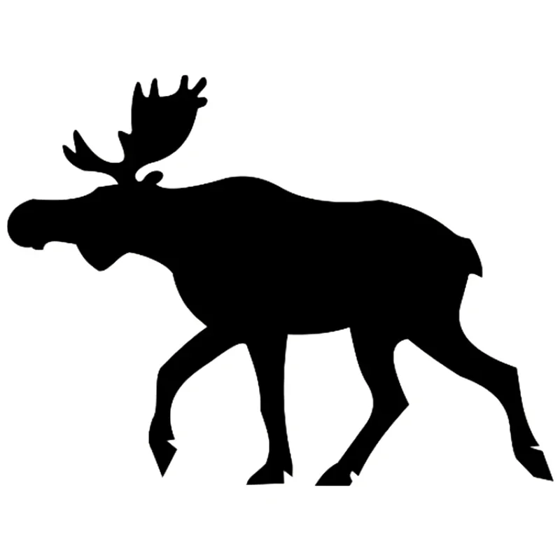 

Moose Funny Car Sticker Vinyl Decal Silver/black for Auto Car Stickers Styling No Background 20cm*15cm