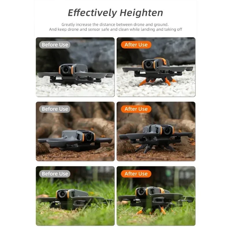 Description Picture 3 of itemHeighten Landing Gear For DJI Avata 2 Anti-collision Protection Spider Feet Support Leg Bracket For DJI Avata 2 Drone Accessory