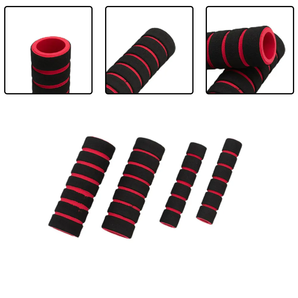 

4PCS 4Colors Optional Large Grips For Handlebar With Small Tubes For Brake Clutch Lever Soft Foam Cover Fits For Motorcycle Bike