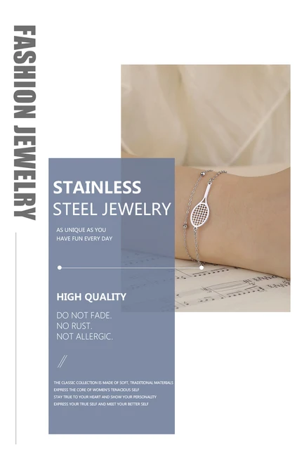 Bracelet Tiffany Infinity Collection Tennis Racket Charm Bracelet