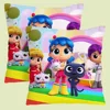 True and The Rainbow Kingdom Pillow Covers Cartoon Sofa Decorative Home Double-sided Printing Short Plush Cute Cushion Cover 4