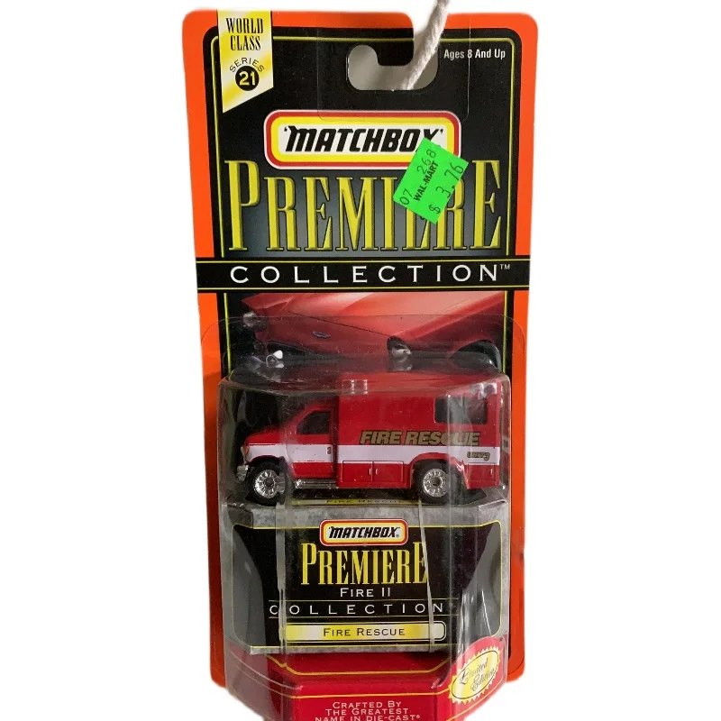 

Matchbox Car ford f350 fire rescue 1/64 Metal Die-cast Model Collection Toy Vehicles